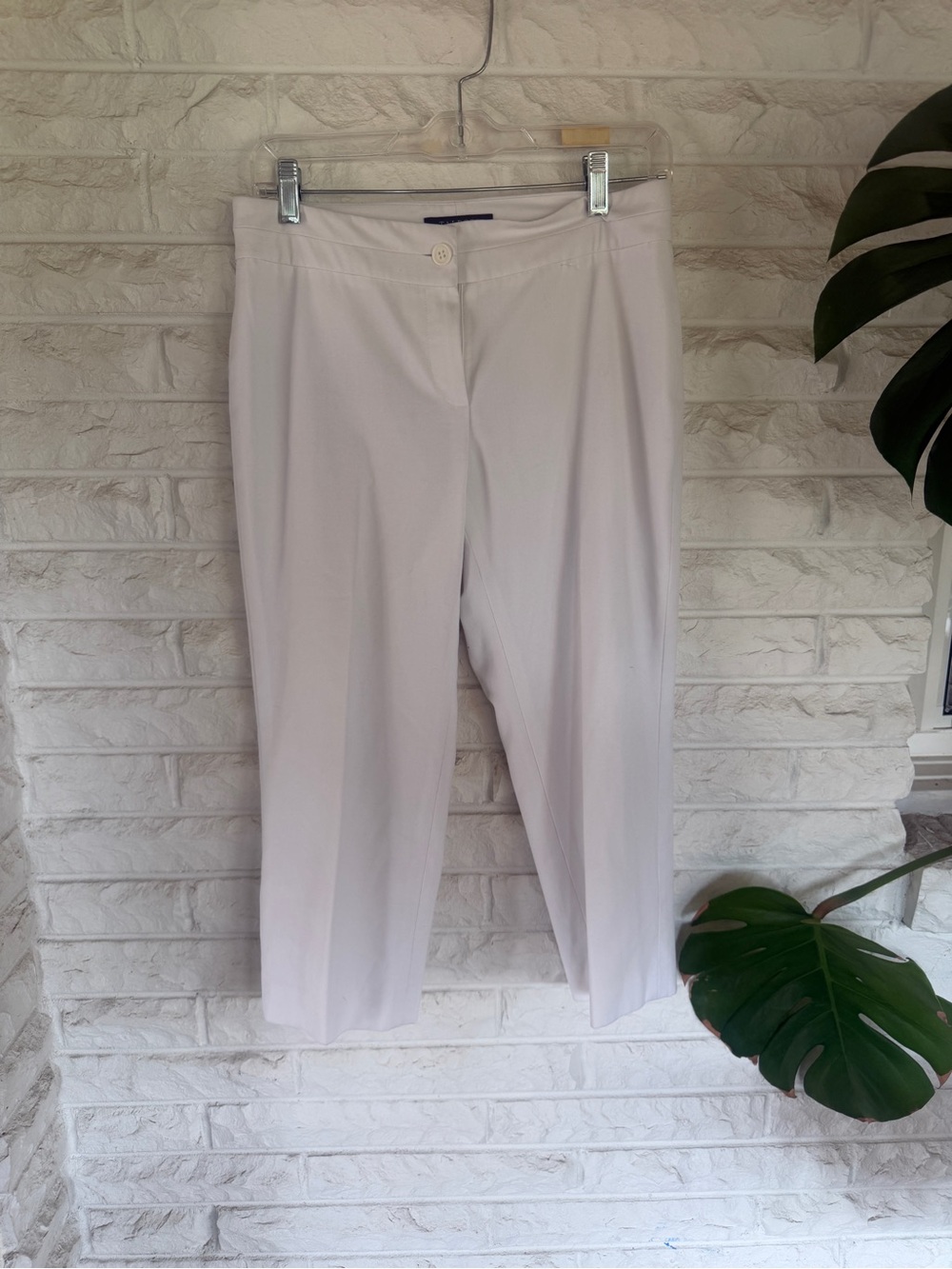 Talbots Light Gray Cropped Dress Pants